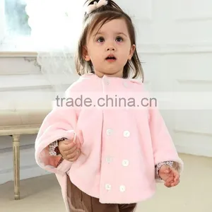 Lovelybabies Fashion Girls Button Cloak Long Sleeve Hooded Cape Coat Cloak thumbnail-1