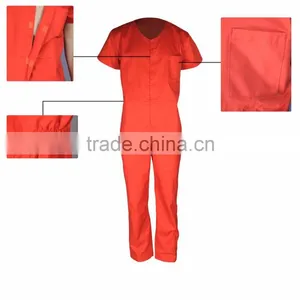 Wholesale Factory Manufacturer EN20471 High Visibility Safety Coveralls With Reflective Stripe thumbnail-6
