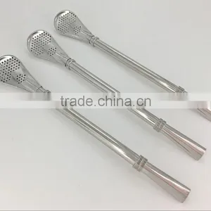 New Arrival Kitchen Tool 2PCS Metal Yerba Mate Drinking Straw With Cleaner Brush thumbnail-5