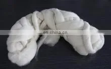 Chinese Factory Wholesale Sheep Wool Tops Roving White 19.5mic/44mm thumbnail-3