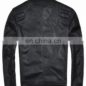 2017 Winter Handsome Quilted Leather Motorcycle Jacket Men thumbnail-3