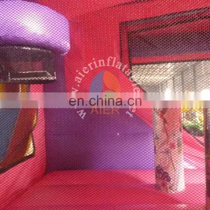 4.5x4.5x4m 0.55mmPVC Girls Favourite Sophia Princess Bounce House Combo for Fun thumbnail-4