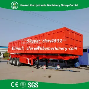 Coal Transport Used Dump Trailer 50 Ton 60 Ton 100 Ton Direct Factory Tipper Trailer thumbnail-2