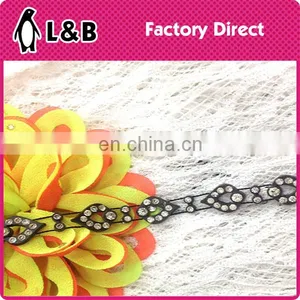 2016 New Arrival Fashion Design Plastic Crystal Rhinestone Banding Plastic Rhinestone Trimming thumbnail-1