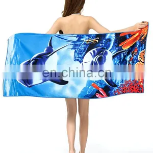 Printed Custom Beach Towel thumbnail-1