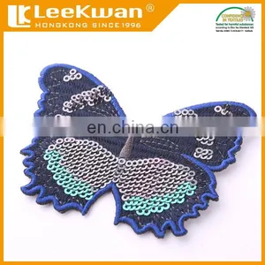 Butterfly Design Embroidery Patches, Full Color Sequin Patch thumbnail-3