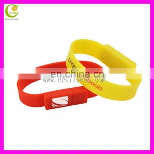 Custom Logo Waterproof Silicone Usb Slap Bracelet Usb Wristband Usb Flash Memory Stick thumbnail-4