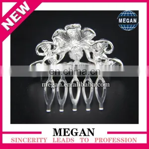 Princess Crystal Hair Crown Rhinestone Tiara Children Hair Comb Wholesale thumbnail-2