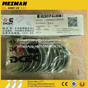 Hot Sale DCEC Cummins Engine Spare Parts C4893693 CONNECTING ROD BEARING thumbnail-1
