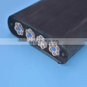 Flat Cable for Cranes 4 8 12 16 20 24 32 Cores Festoon Cable With Steel Wire thumbnail-1