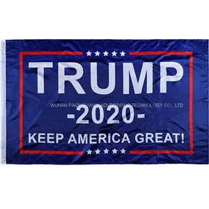 Wholesale 3x5 Ft Donald Trump Election Flag for President 2020 Keep American Great Flag thumbnail-1