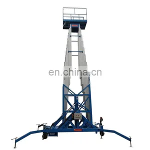 7LSJLII Shandong SevenLift Portable Adjustable Mast Climbing Aluminum Aerial Work Platform 1500kg thumbnail-1