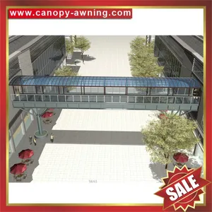 Alu pc Polycarbonate Aluminum Aluminium Outdoor Passage Walkway Corridor Gazebo Patio Canopy Canopies Cover Awning Shelter Project thumbnail-1