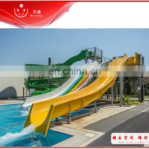 Fiberglass Slide Optimal Water Park Attraction For Recreation Pool Center thumbnail-3