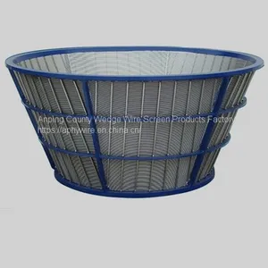 Rotary Drum Screen, Wedge Wire Screen Basket, V Wire Filter Basket thumbnail-2