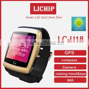 GPS Compass Wifi Raise Hand Light up Android System U18 Smart Watch thumbnail-1