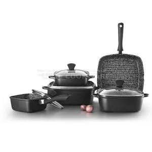 Die Cast Cookware Set Series Square Shape Series Square Cookware Set Supply thumbnail-5