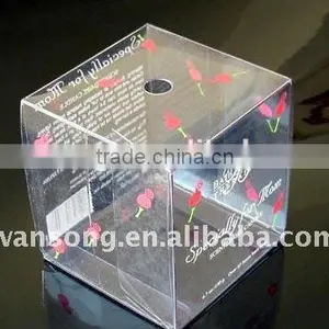 Printed Frosted Storage Box, Pvc Packaging Plastic Box thumbnail-3