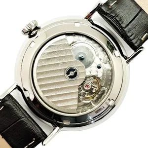 Stainless Steel Mechanical Watches Man Genuine Leather Fashion Automatic Watch thumbnail-5