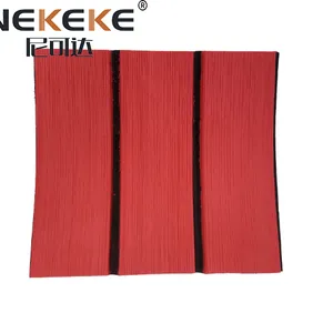 NEKEKE Boat Marine EVA Deck Sheet Foam MAT Flooring Faux Red + Black Lines Teak Decking thumbnail-1
