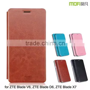 2016 New MOFi Case Housing for ZTE Blade V6, ZTE Blade D6, Mobile Phone Coque Leather Flip Back Cover for ZTE Blade X7 thumbnail-1
