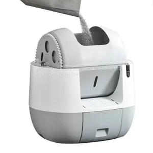 Hot Sale Plastic Pet Fully Enclosed Large Pet Cleaning Smart Cat Litter Box Toilet thumbnail-3