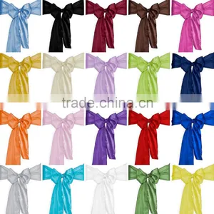 Corlorful Satin Ruffle Chair Sash thumbnail-1