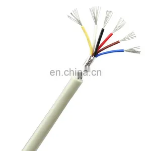 26Awg 6 Core 5Mm Conductor 12/0.12 Electronic Signal Extension Cord Cable Light Gray Pvc Electronical Wires thumbnail-1