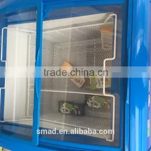 158L Glass Door Commercial Chest Freezer Showcase for Sale thumbnail-4
