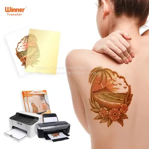 WinnerTransfer Inkjet&laser Clear&white Safe Non-toxic Tattoo Transfer Paper Nail Stickers thumbnail-3