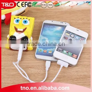 Cartoon Spongebob Power Bank 2600mAh Universal Travel Charger thumbnail-3