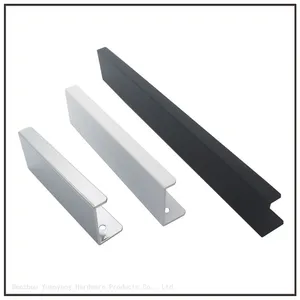 Wholesale T Bar Kitchen Custom Long Silver Black Gold Cabinets Aluminium Pull Polished Handle thumbnail-2