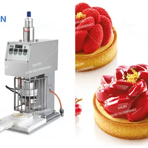 Semi-Automatic Egg Tart Pressing Machine for Baseless Ring Type Tart AJ368 thumbnail-1