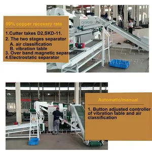 Fully Automatic Copper Granulator, Waste Wire and Cable Crushing and Sorting Equipment thumbnail-4