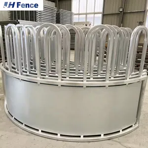 Custom Design Hot Dipped Galvanized Cattle Hay Round Bale Feeder Horse Feeder for Livestock thumbnail-3