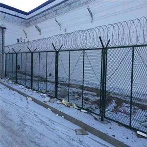 Anti-Climbing Fencing Border Barrier With Galvanized Concertina Razor Barbed Wire thumbnail-3