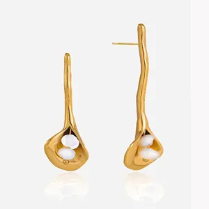 Waterproof Fashion Earrings for Women Stainless Steel Jewelry Wholesale thumbnail-3