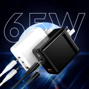 35W Dual USB-C PD QC3.0 Fast Charging Compact Power Adapter for Mobile Devices thumbnail-1