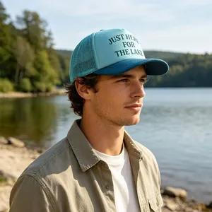 Caps Manufacturer Customized Two-tone Outdoor Baseball Trucker Hat With Embroidery Logo High Quality Sport Baseball Cap thumbnail-5