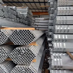 Factory Supply Hot‑Dip Galvanized Round Steel Tube GI Pipe BS1387 6m Length For Building Project thumbnail-4