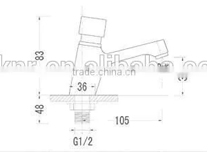 Same Type For Antique Brass Time Delay Basin Faucet thumbnail-3