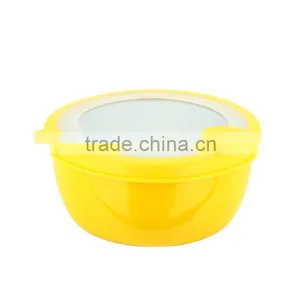 Caitang Factory Stainless Steel 3pcs Salad Bowl Set Food Serving Bowl Set With Lid thumbnail-6
