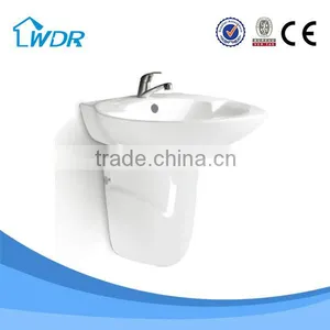 New Design Bathroom Ceramic Simple Wall Hung Washing Basin thumbnail-6