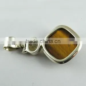Fashion Citrine Tiger' Eye Pendant, Online Silver Jewellery, 925 Silver Jewellery thumbnail-6