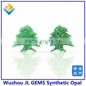 Wholesales Beads Green Synthetic Opal Cedar Tree, Christmas Tree for Festival thumbnail-1