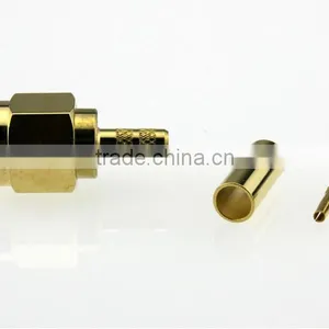 Reverse Pin SMA Straight Crimp Plug Male Connectors thumbnail-2