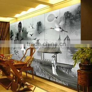 Customized Design Wonderful Printing For Glass High Quality TV Background Glass Wall thumbnail-6
