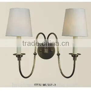 Brass Wall Lamp Double Lights WL567-2 thumbnail-1