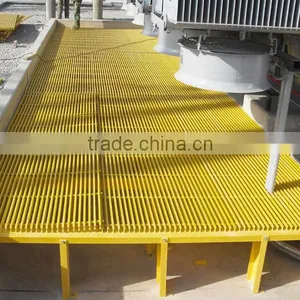 Fiberglass Deck Grating, GRP FRP Deck Grating, Pultruded Frp Grating thumbnail-1