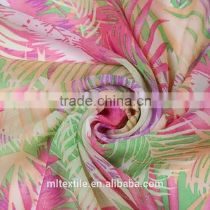 75D Chiffon Fabric for Clothing Textile Printed Floral Chiffon Fabric thumbnail-1